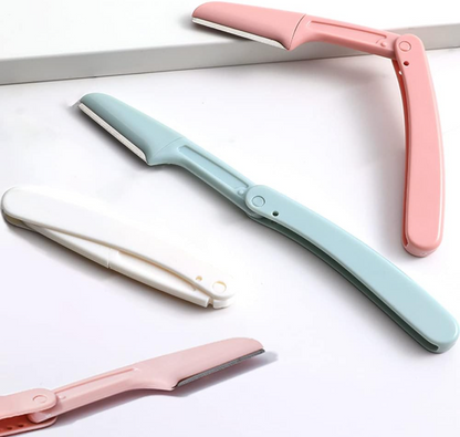 4 PCS Face Razors for Women, Dermaplaning Blades for Face, Eyebrow Razor Shaper, Lady Face Shavers for Women, Facial Hair Peach Fuzz Remover