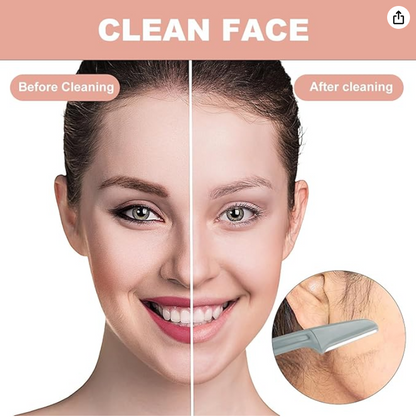 4 PCS Face Razors for Women, Dermaplaning Blades for Face, Eyebrow Razor Shaper, Lady Face Shavers for Women, Facial Hair Peach Fuzz Remover