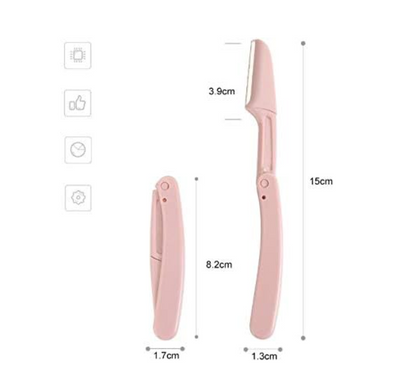 4 PCS Face Razors for Women, Dermaplaning Blades for Face, Eyebrow Razor Shaper, Lady Face Shavers for Women, Facial Hair Peach Fuzz Remover